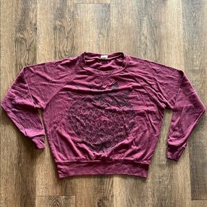 Supermaggie Strawberry Cropped Sweatshirt- Size S